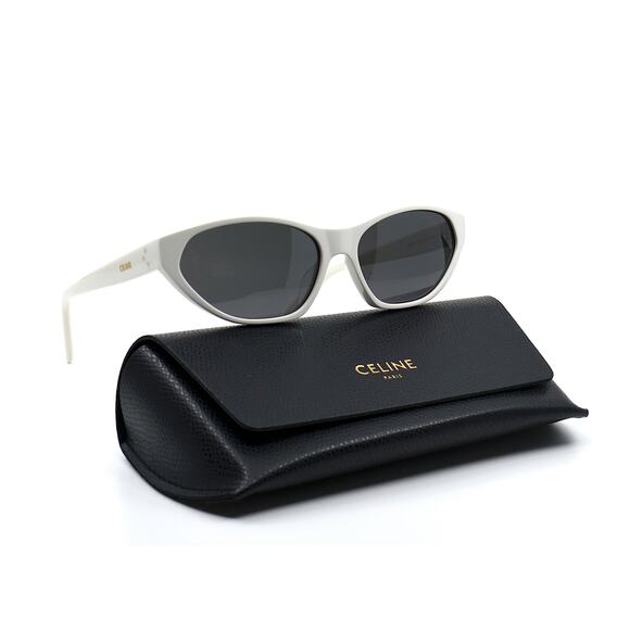 NEW CELINE PARIS CL40251U 25A WHITE GREY AUTHENTIC SUNGLASSES - Picture 2 of 14